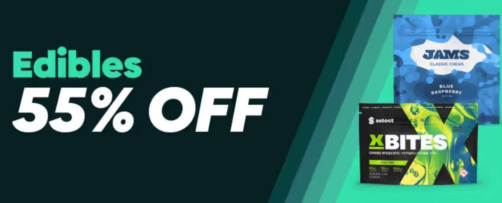 Edibles 55% Off & Featured Products - Cannabis deal image