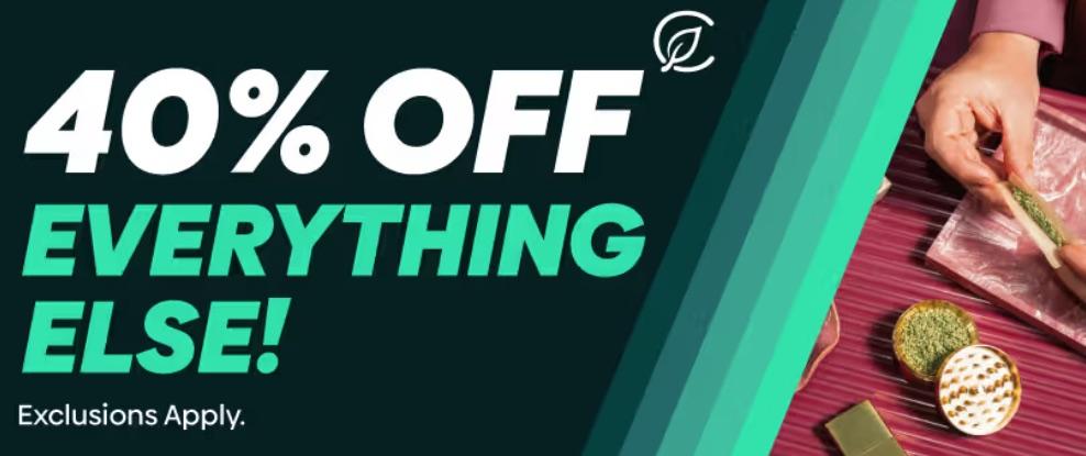 40% Off Everything Else! Exclusions Apply.