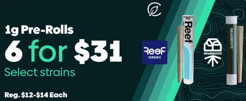 Pre-Rolls Deal: 6 for $31 - Cannabis deal image