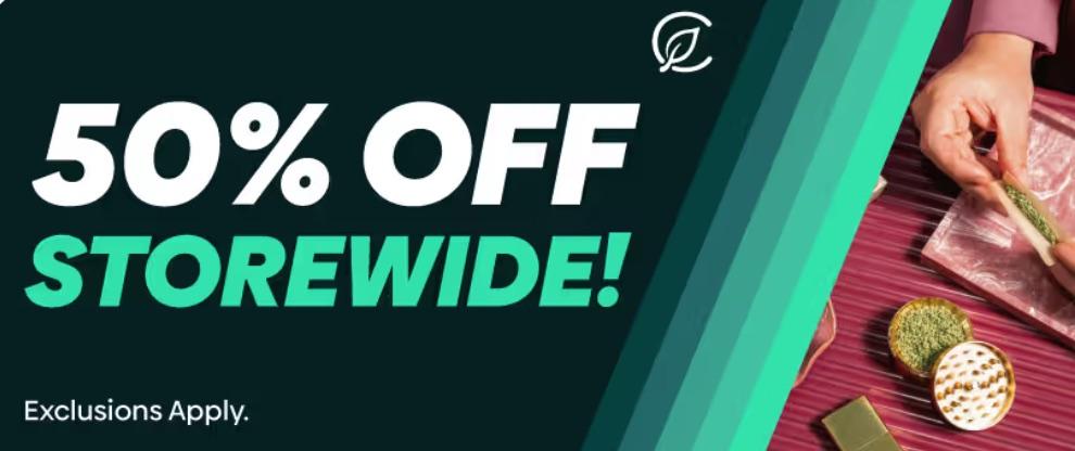 50% Off Storewide! Exclusions Apply.