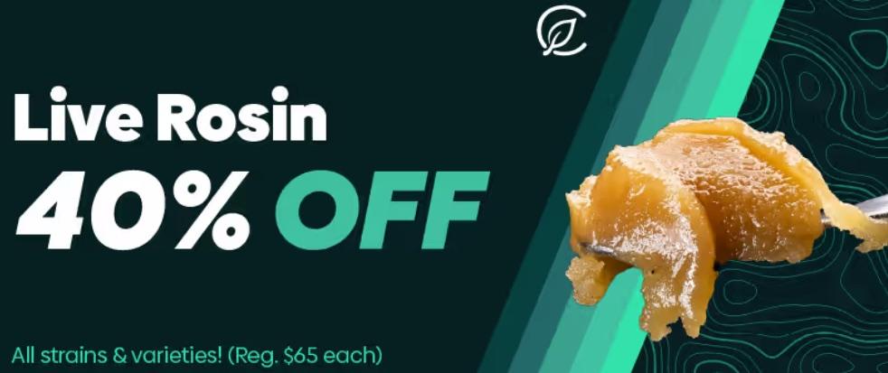 40% Off Live Rosin - All Strains - Cannabis deal image