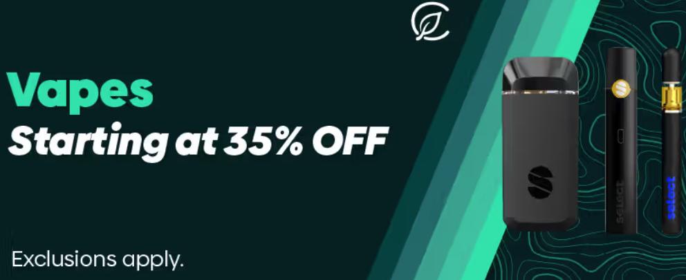 Vapes Starting at 35% Off