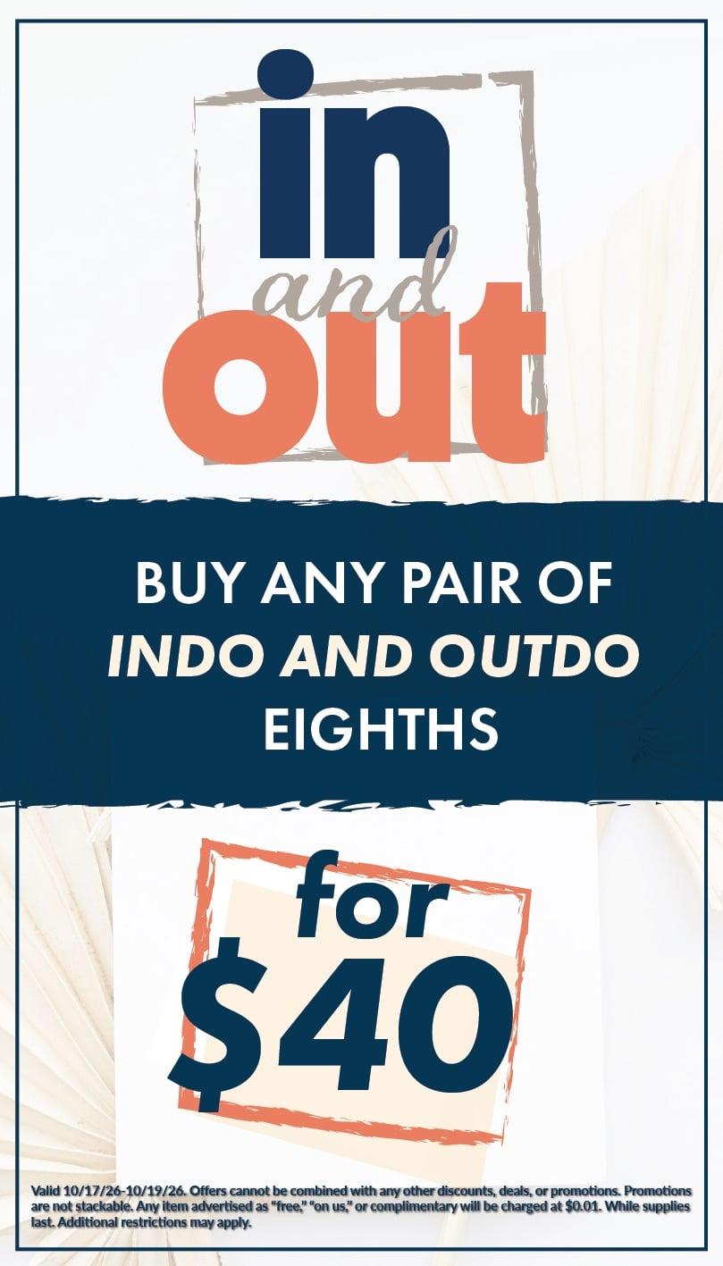Indo & Outdo Eighths 2 for $40 - Cannabis deal image