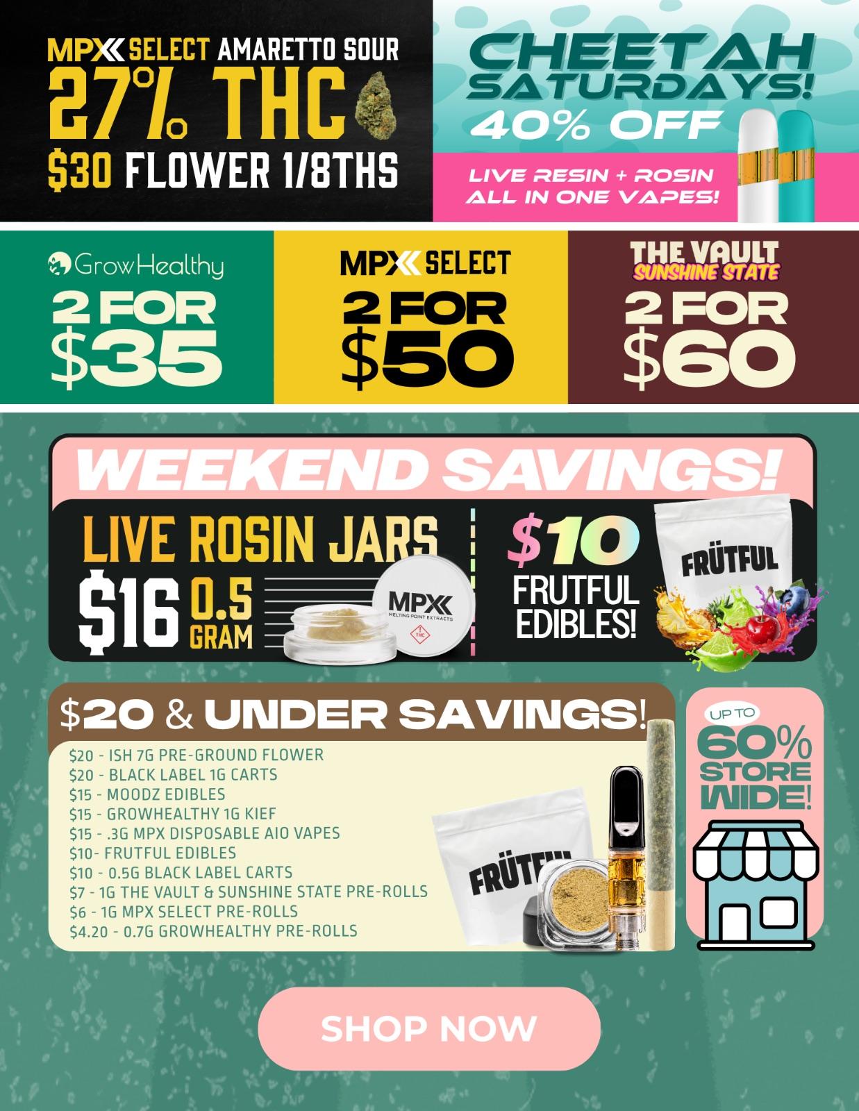 Weekend Savings & Mix & Match Deals