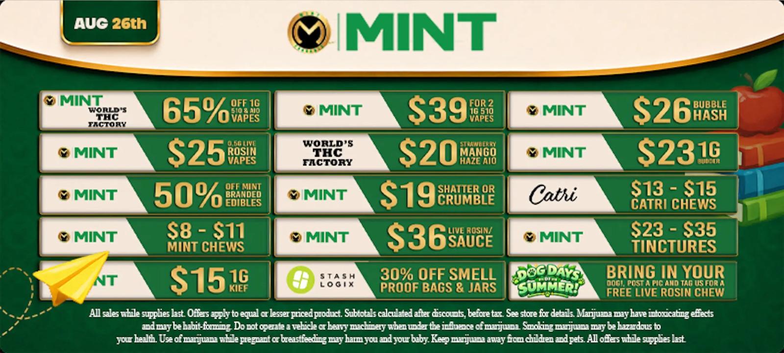 Daily Deals: Vapes, Edibles, Concentrates & More! - Cannabis deal image
