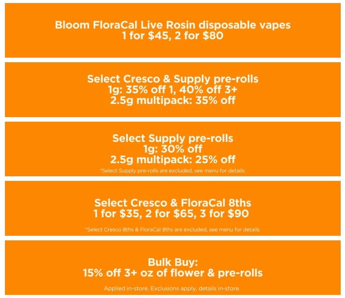 Live Rosin Vapes & Pre-Roll Blowout Deals