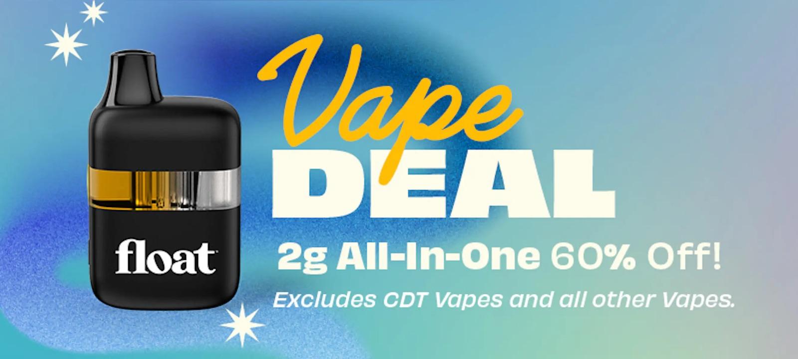 2g All-In-One Vapes 60% Off!