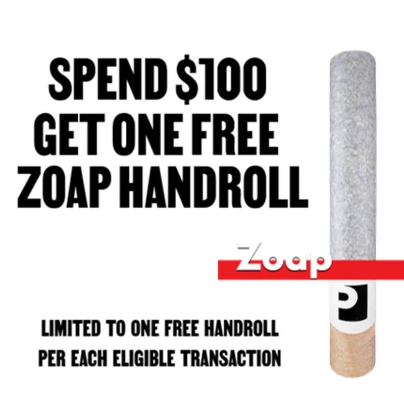 Spend $100 Get Free Handroll