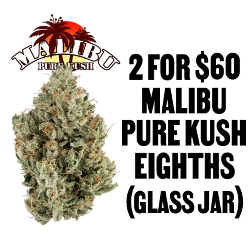 2 for $60 Malibu Pure Kush Eighths - Cannabis deal image