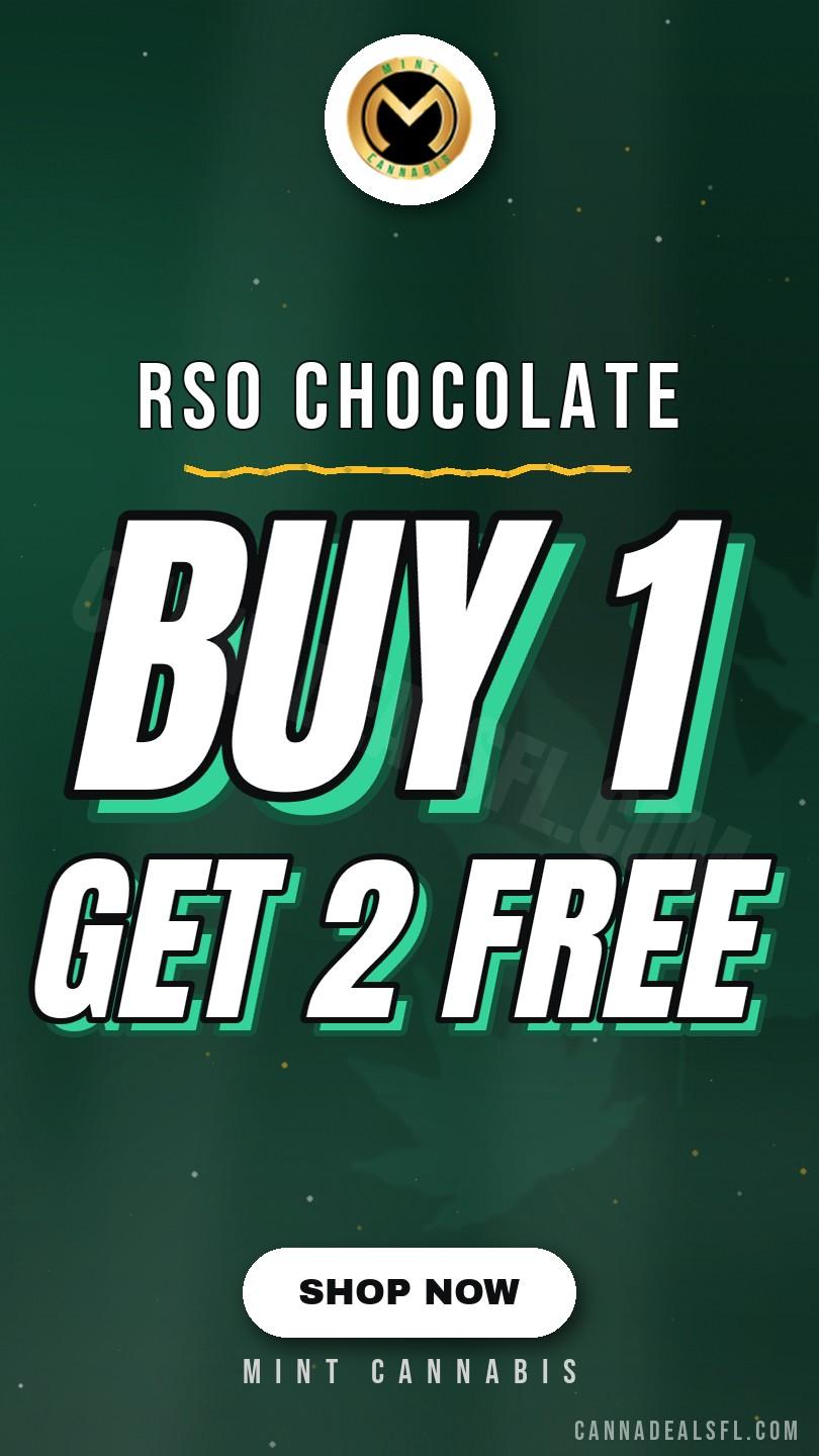 OR Buy 1 at Full Price, Get 2 Free - RSO Chocolate - Cannabis deal image