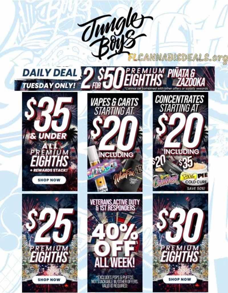 Premium Eighths, Vapes, Concentrates, & Veteran Discounts