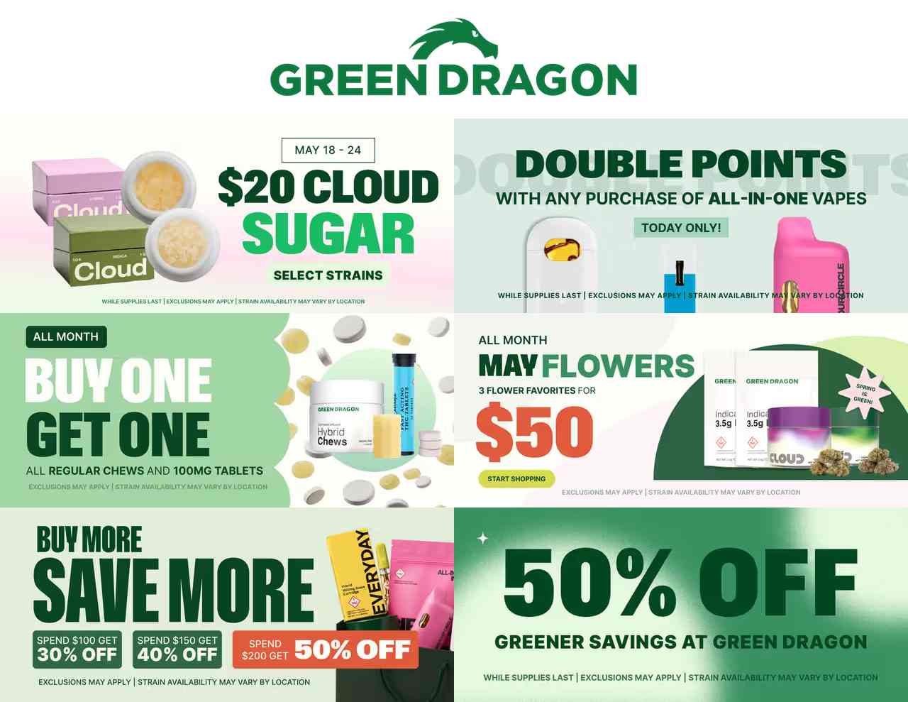 Double Points, BOGO & 50% Off Savings! - Cannabis deal image