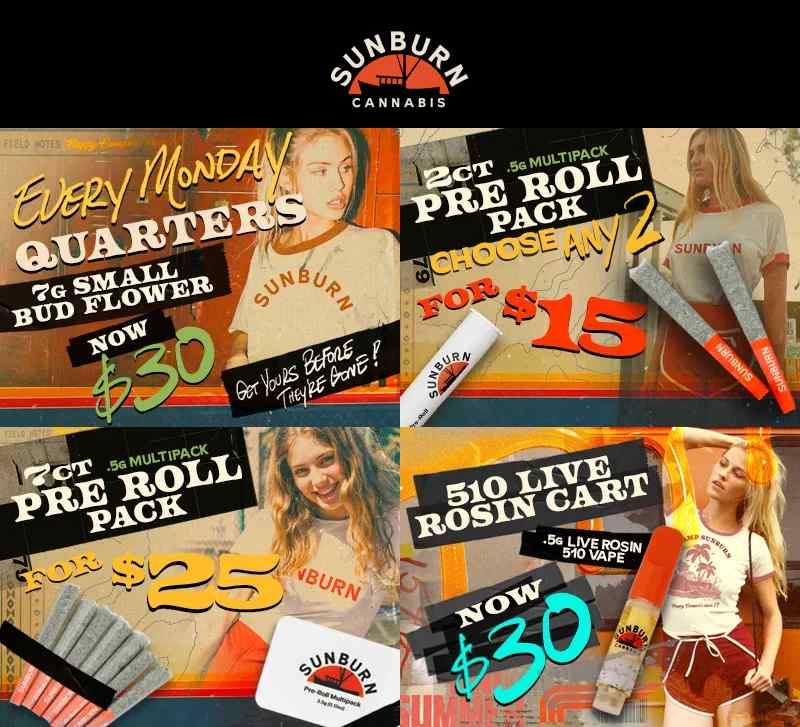 Monday Quarters, Pre-Roll Packs & Carts - Cannabis deal image