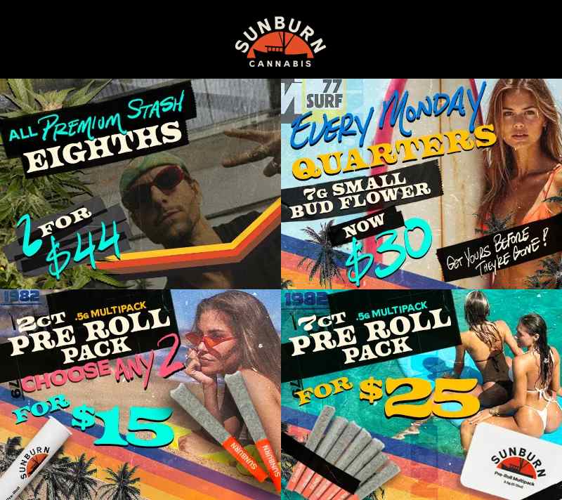 Eighths, Quarters, and Pre-Roll Deals - Cannabis deal image