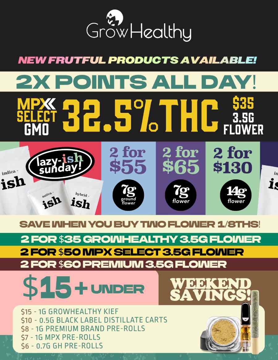 2X Points, Flower Deals & Under $15 Items - Cannabis deal image