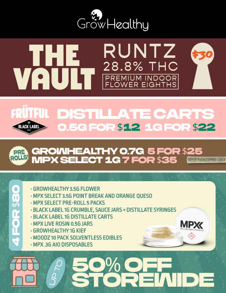The Vault, Carts, Pre-Rolls & Storewide Deals - Cannabis deal image