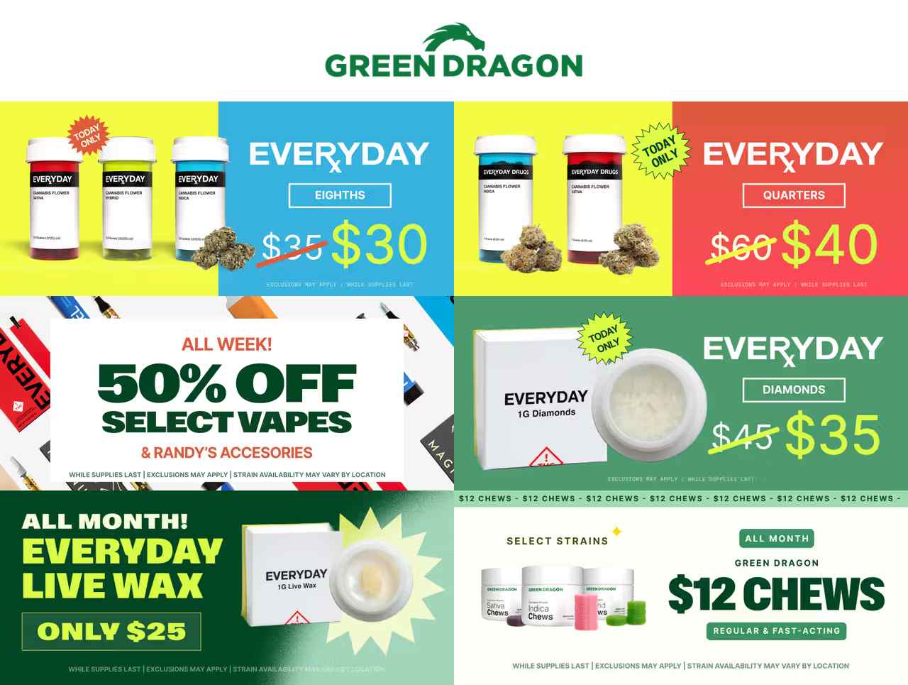 Today Only Deals & All Month Specials - Cannabis deal image