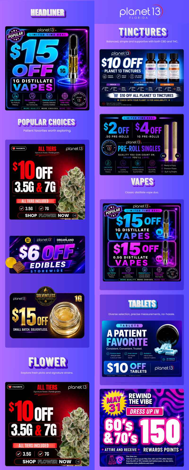 Deals on Vapes, Flower, Edibles & More!
