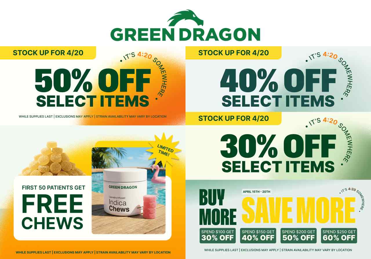 Stock Up for 4/20: 50% Off & More - Cannabis deal image