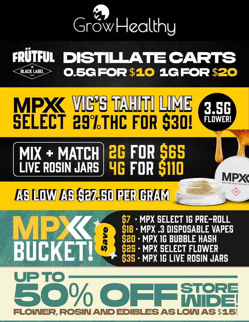 Cart, Flower, Rosin, & Storewide Deals - Cannabis deal image