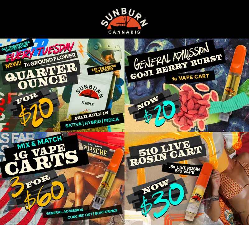Tuesday Flower, Vape Carts, and Rosin Deals - Cannabis deal image