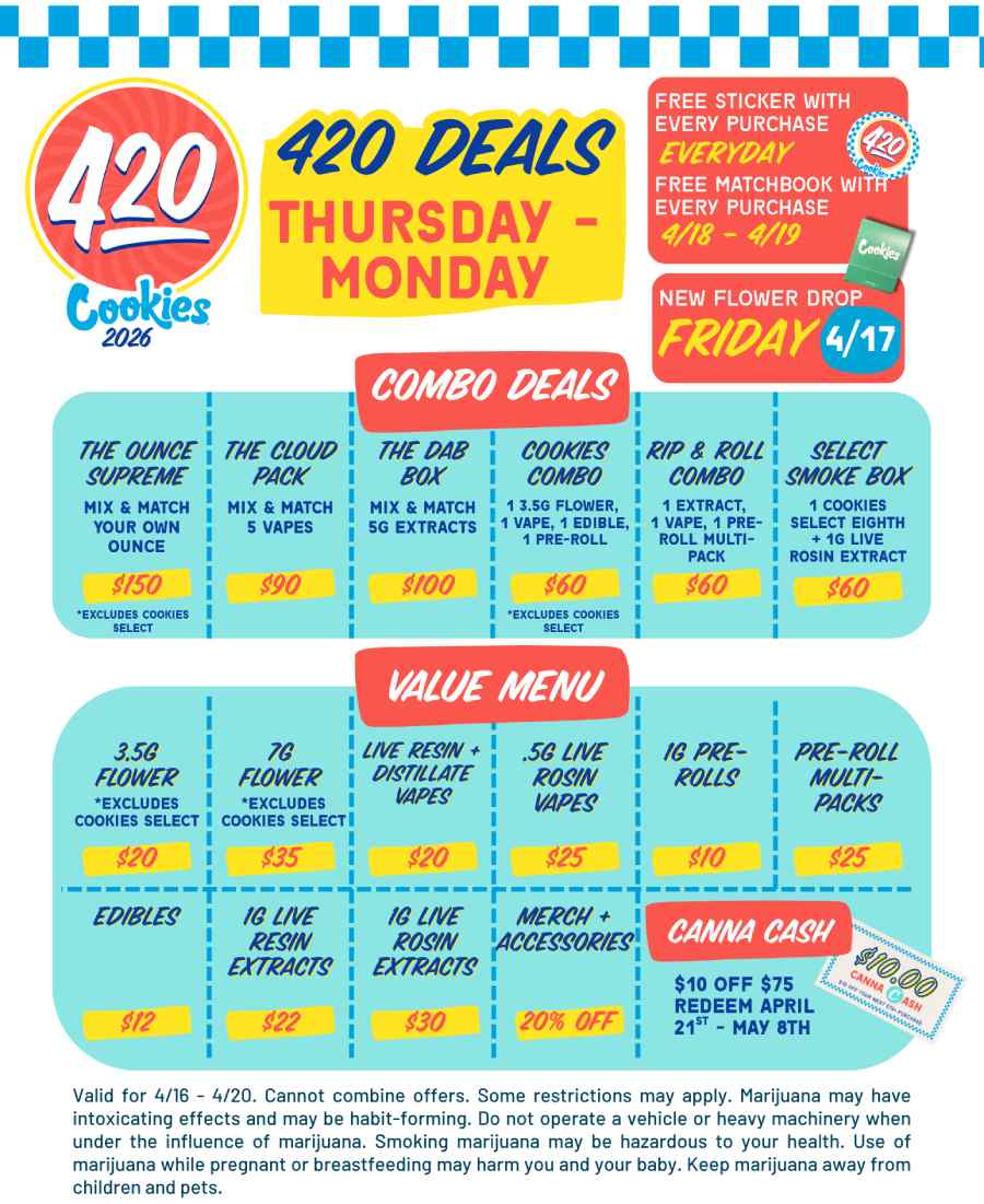 Combo Deals, Value Menu & Canna Cash Offers - Cannabis deal image