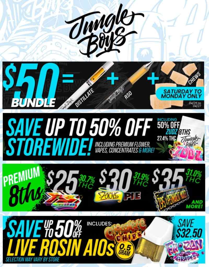 Save Up to 50% & Bundle Deals - Cannabis deal image