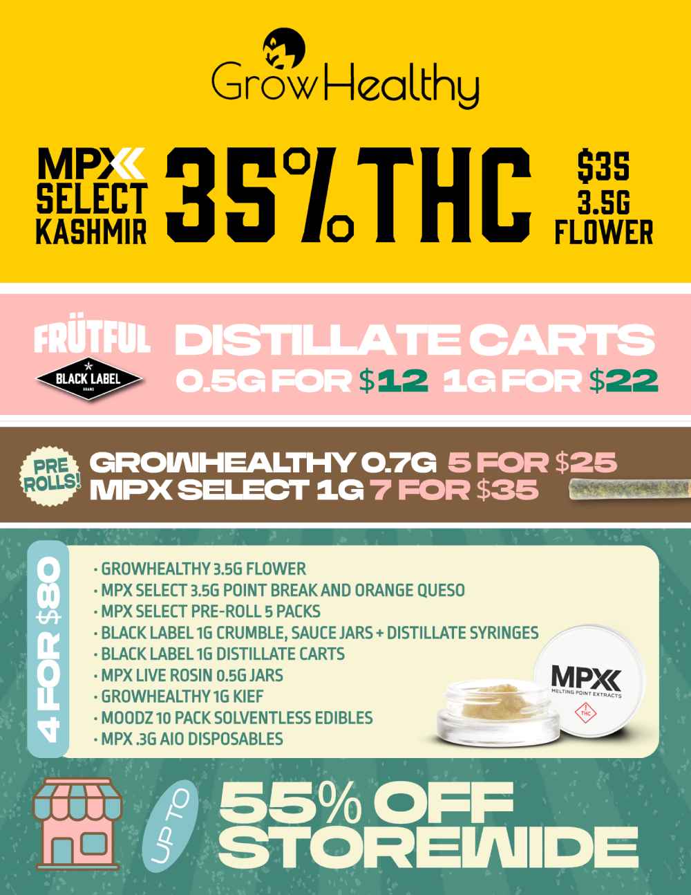 Massive Deals: Flower, Carts, Concentrates & More! - Cannabis deal image