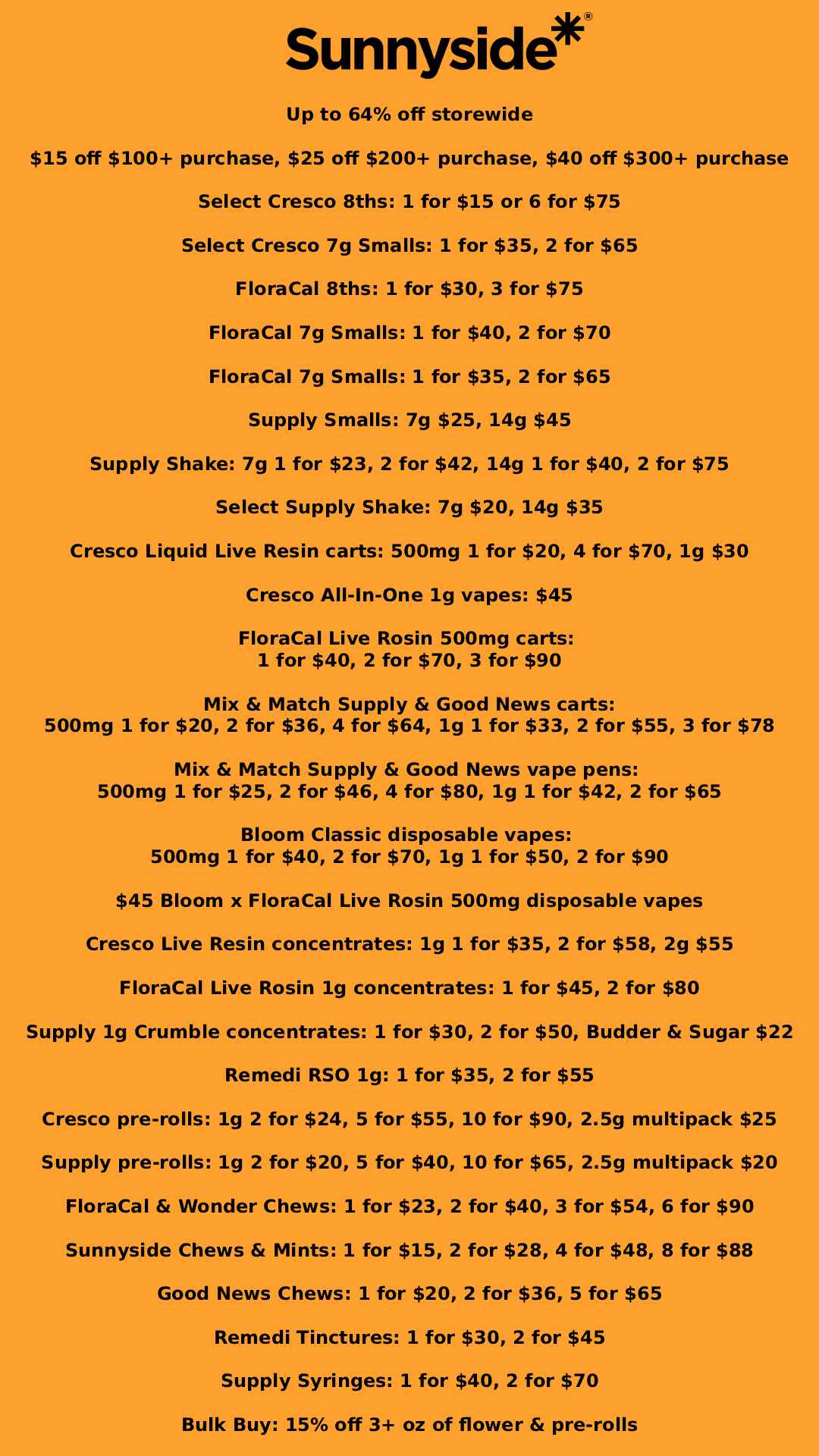 Storewide Savings & Bulk Buy Deals - Cannabis deal image