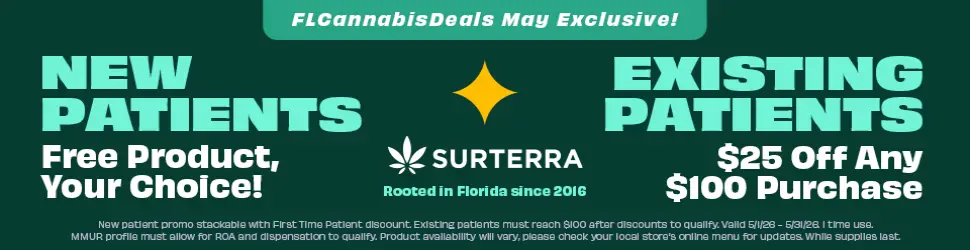 New Patient Free Product & Existing Patient $25 Off - Cannabis deal image