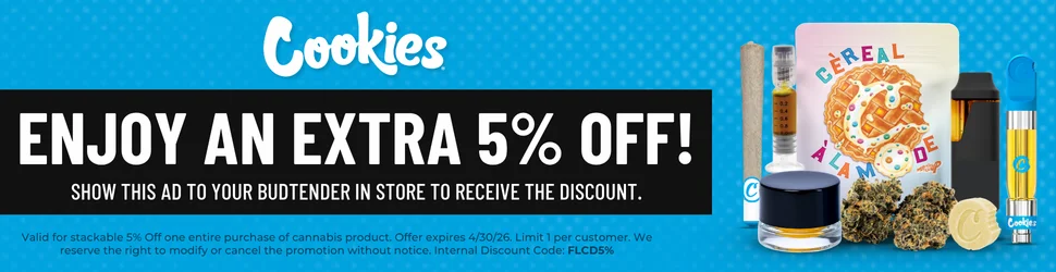 Enjoy An Extra 5% Off Your Purchase - Cannabis deal image