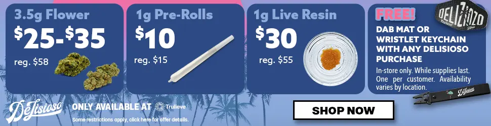 Flower, Pre-Rolls, Live Resin, and Free Gift Deals - Cannabis deal image