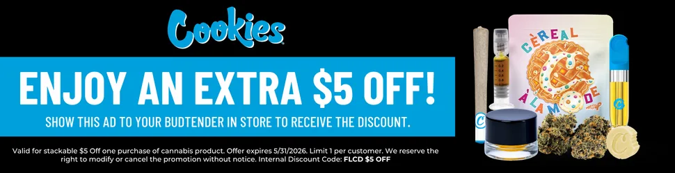 Enjoy an Extra $5 Off Your Purchase! - Cannabis deal image