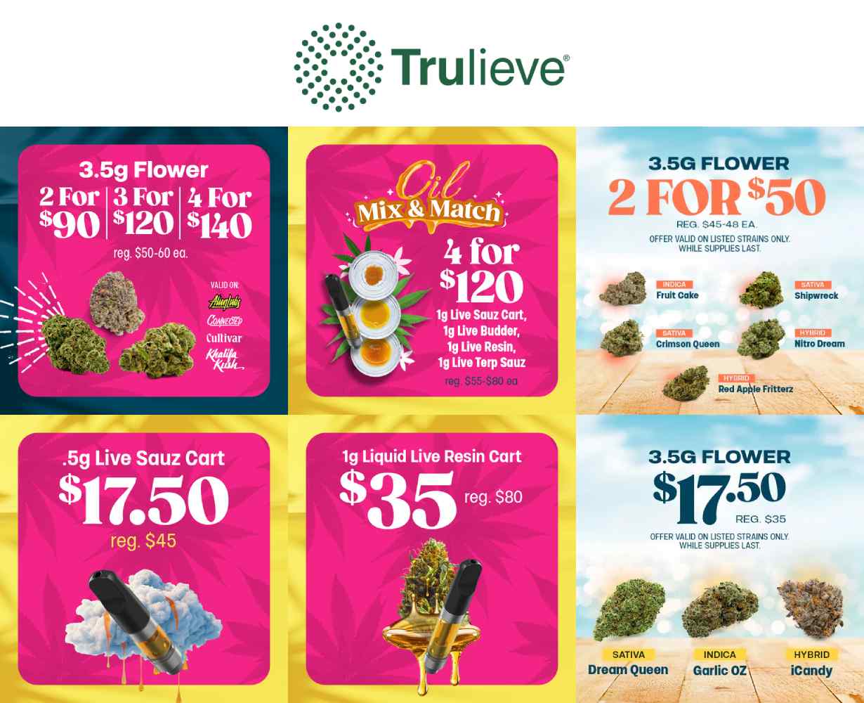 Flower & Vape Deals: Mix & Match and 2 for $50 - Cannabis deal image