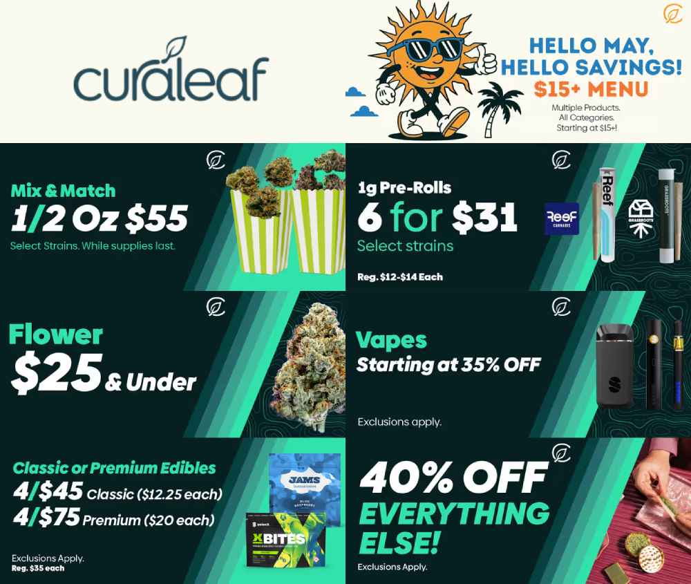 May Savings: Mix & Match, Pre-Rolls, and More! - Cannabis deal image