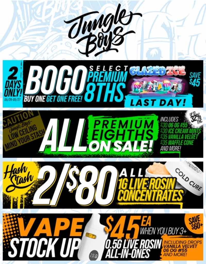 BOGO Select 8ths, 2/$80 Concentrates, Vape Deals - Cannabis deal image