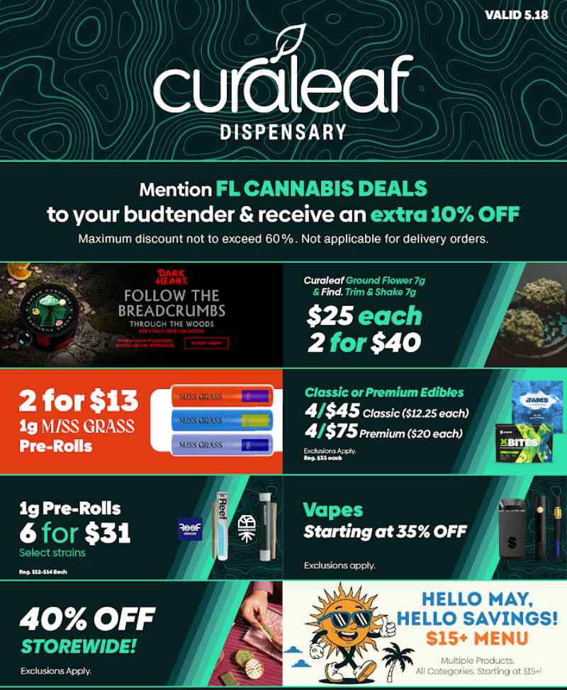 May Savings: Flower, Edibles, Vapes & More! - Cannabis deal image