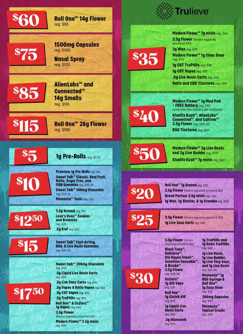 Great Deals on Flower, Vapes, Edibles & More! - Cannabis deal image