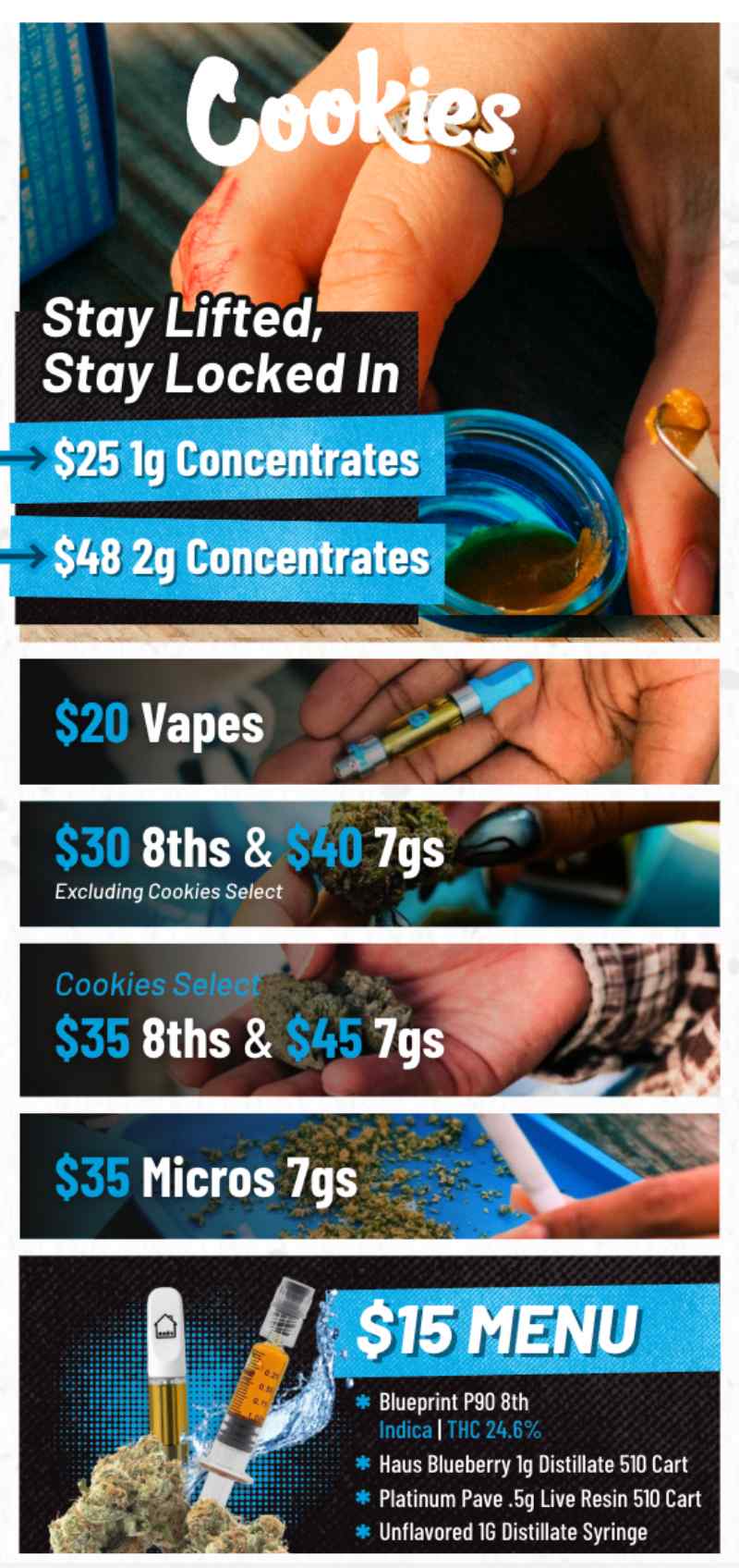 Concentrates, Vapes, Flower, and Syringe Deals - Cannabis deal image