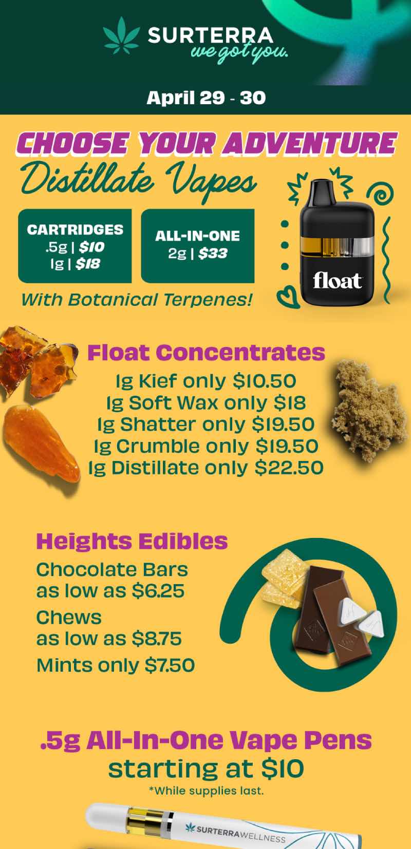 Distillate Vapes & Concentrates Deals - Cannabis deal image