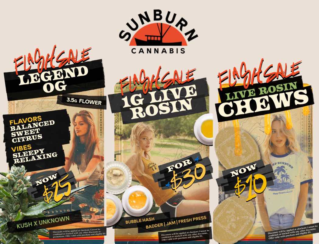 Flash Sale Deals on Flower, Rosin & Chews - Cannabis deal image