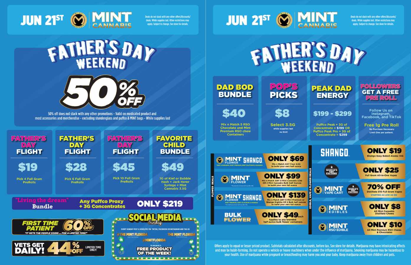 Father's Day Weekend Deals & Daily Specials