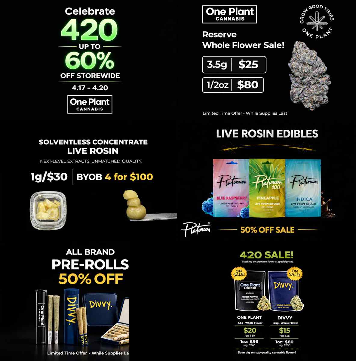 420 Sale: Up to 60% Off & BOGO Deals - Cannabis deal image