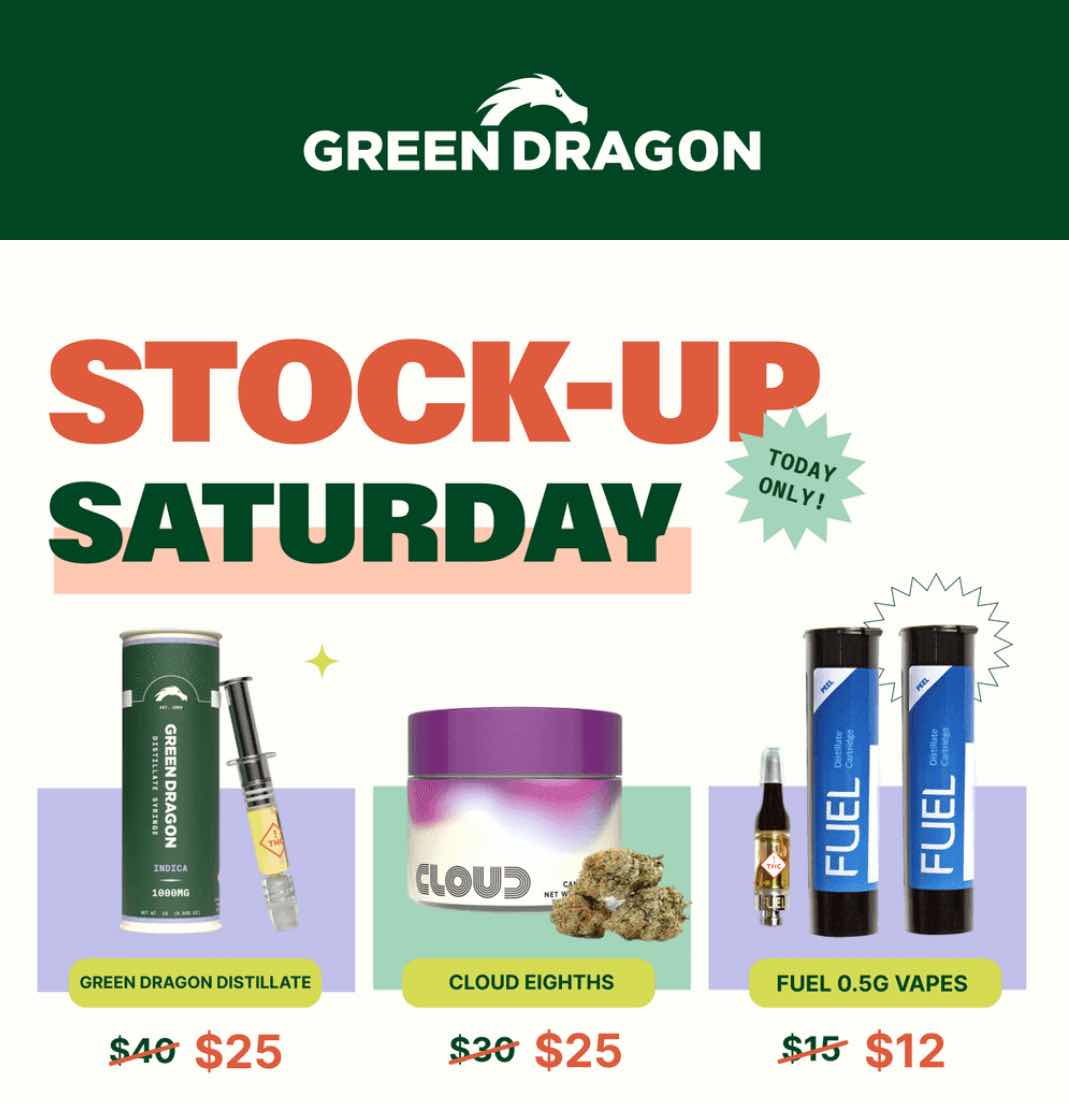 Stock-Up Saturday Deals! - Cannabis deal image