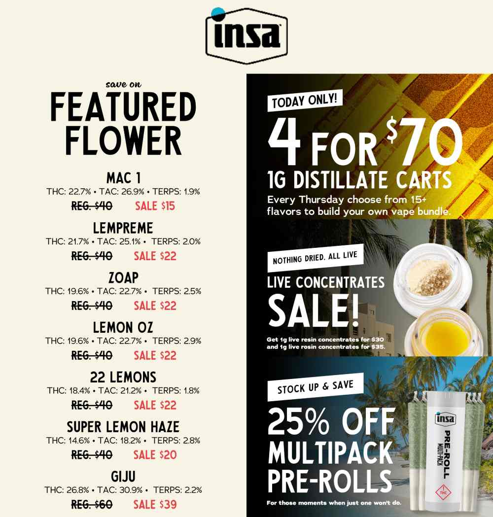 Featured Flower, Carts & Pre-Roll Deals! - Cannabis deal image