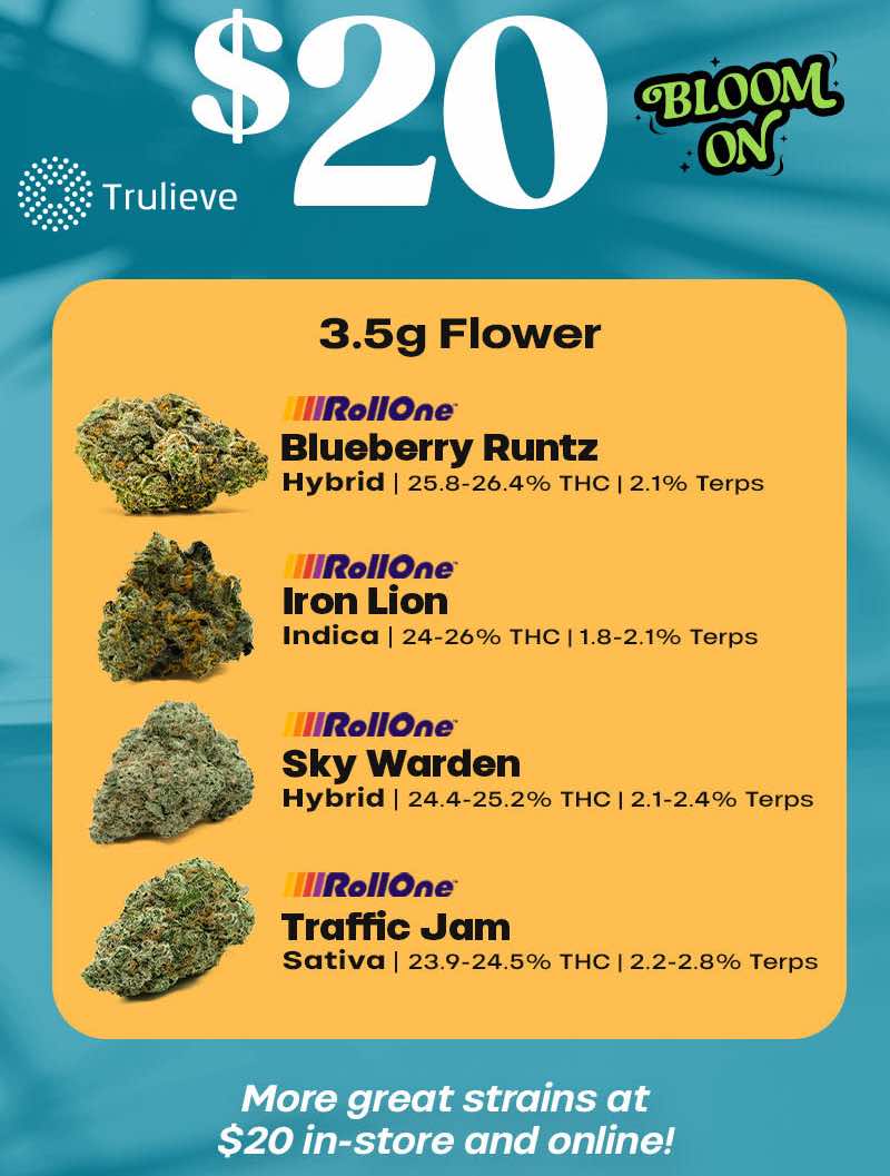 $20 3.5g Flower Deals - Cannabis deal image