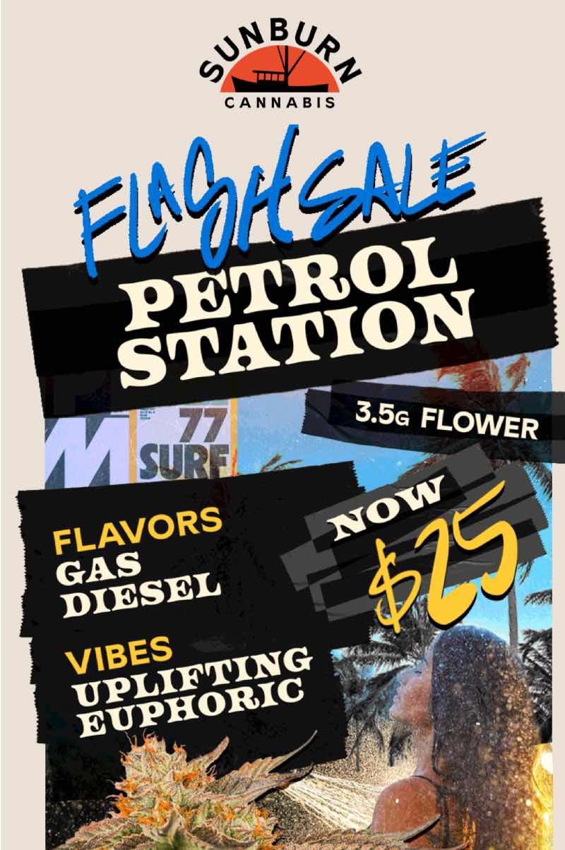 Flash Sale: Petrol Station Flower Deal - Cannabis deal image