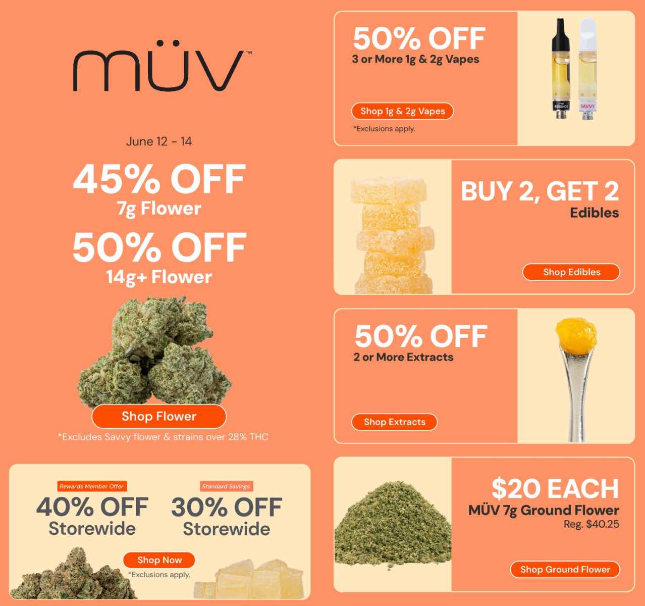 Flower, Vapes, Edibles & Extracts Deals - Cannabis deal image
