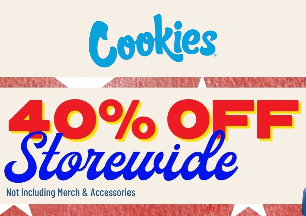 40% Off Storewide (Excludes Merch & Accessories) - Cannabis deal image