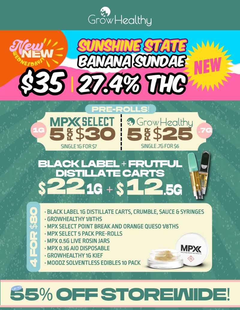 New Flower Deal, Cart Deals, and Storewide Savings - Cannabis deal image